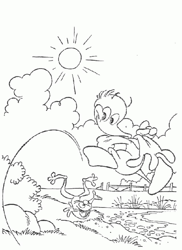 Plansa de colorat cu Broasca 43 38